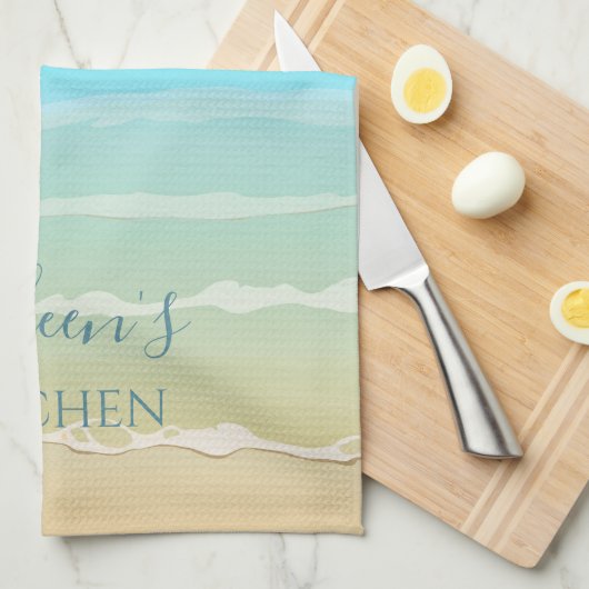 Strand Geeignetes Personalisiertes Küchentuch (Viertel Falte)