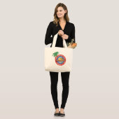 Strand-Gehende Tasche! Jumbo Stoffbeutel (Vorderseite (Model))