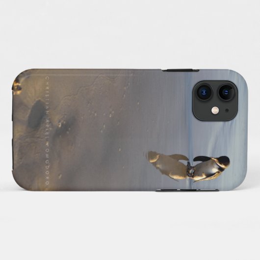 Strand-gehender Pinguin Case-Mate iPhone Hülle (Rückseite (Horizontal))