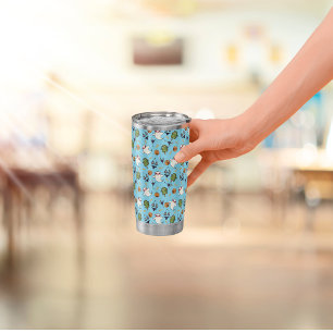 Strand-Geister-Muster-Tumbler Thermobecher