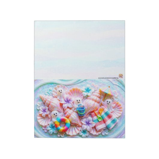 Strand-Geister-Summerween-Notizblock Notizblock (Rotiert)