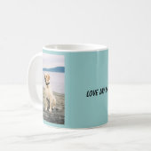 Strand-gelber Labrador Kaffeetasse (Vorderseite Links)
