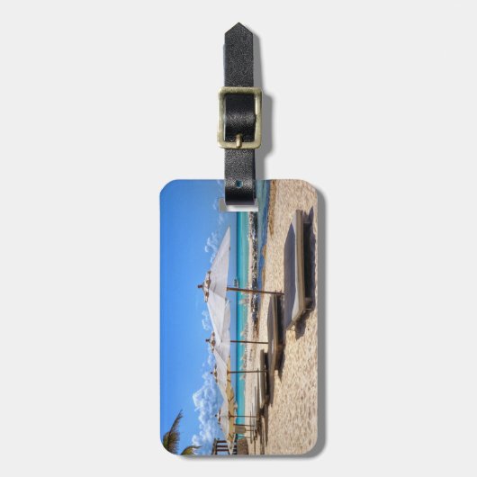 Strand-Gepäckanhänger Gepäckanhänger (Vorderseite vertikal)