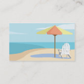 Strand - Geschäft Visitenkarte (Rückseite)