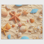 Strand Geschenkpapier (Flach)