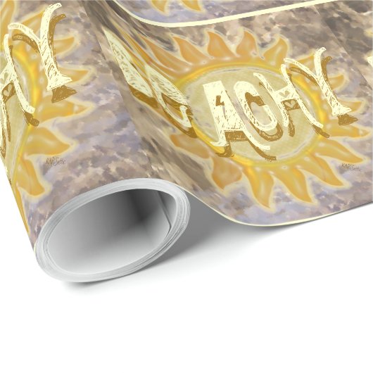 Strand Geschenkpapier (Rolleneckpunkt)