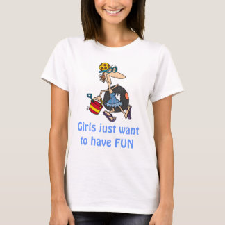 Strand, Girls gewollt, um FUN zu haben T-Shirt