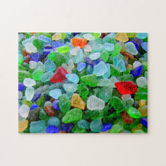 Strand-Glas-Wandgemälde Puzzle