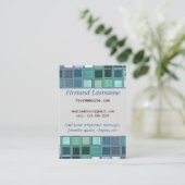 Strand-Glasmosaik-Fliesen-Kunst Visitenkarte (Stehend Vorderseite)