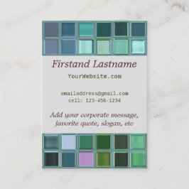 Strand-Glasmosaik-Fliesen-Kunst Visitenkarte