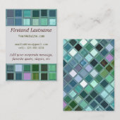 Strand-Glasmosaik-Fliesen-Kunst Visitenkarte (Vorne/Hinten)