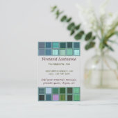 Strand-Glasmosaik-Fliesen-Kunst Visitenkarte (Stehend Vorderseite)