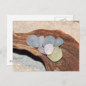 Strand-Glasostereier Feiertagspostkarte (Vorne/Hinten)