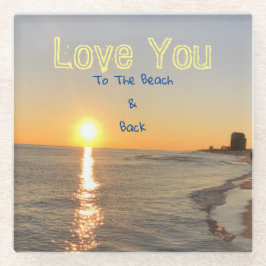 Strand Glasuntersetzer