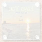 Strand Glasuntersetzer (Rückseite)