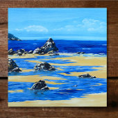 Strand Glasuntersetzer