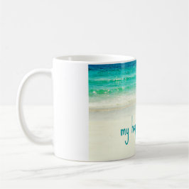 Strand-glückliche Platz-Tasse Kaffeetasse