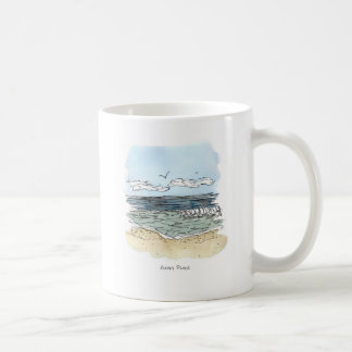Strand-glückliche Platz-Tasse Kaffeetasse