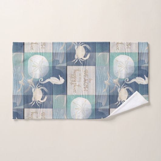 Strand-glücklicher Platz-blaues Aqua-Seetuch-Set Badhandtuch Set (Handtuch)