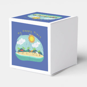 Strand-glücklicher Platz Thunder_Cove Geschenkschachtel