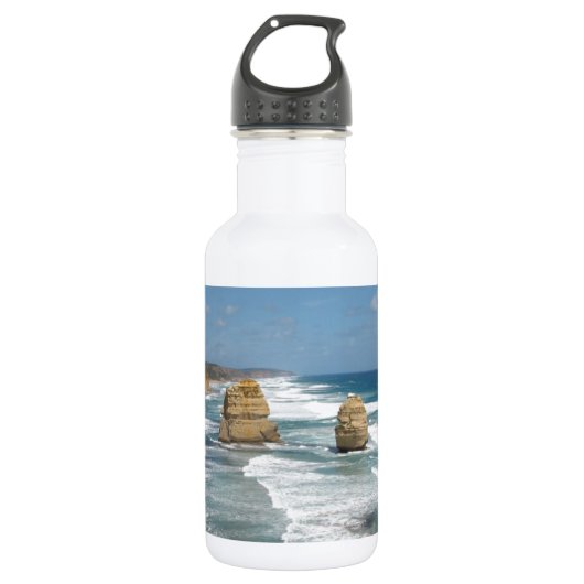 Strand-Glühen Edelstahlflasche (Vorderseite)