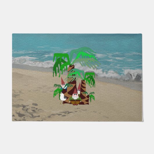 Strand Gnomes große Doormat Fußmatte (Vorderseite)
