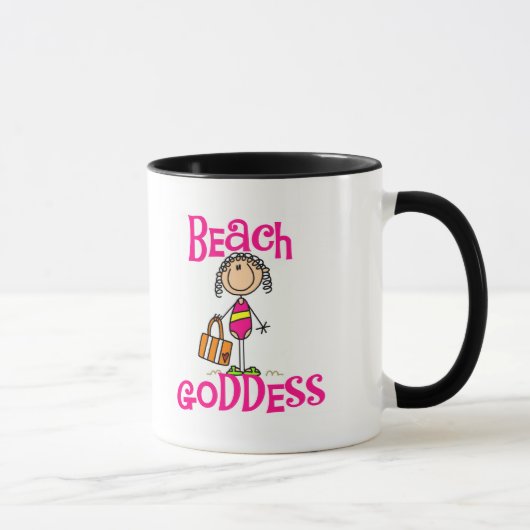Strand-Göttin-T-Shirts und Geschenke Tasse (Rechts)