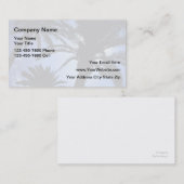 Strand-Grundstück-Visitenkarten Visitenkarte (Vorne/Hinten)