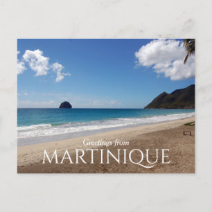 Strand Grüße aus Martinique Reise-Postkarte Postkarte