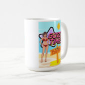 Strand gute Zeit am Strand Kaffeetasse (VorderseiteRechts)