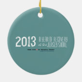 Strand-Hafen 2013 - Erholung am Jersey-Ufer Keramik Ornament (Hinten)