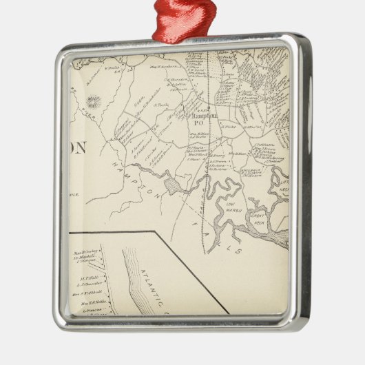 Strand Hamptons, Hampton Silbernes Ornament (Links)