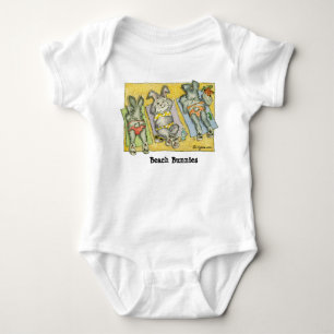 Strand-Häschen Earobics Cartoon-Baby Baby Strampler