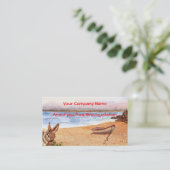 "Strand-Häschen-" Visitenkarte (Stehend Vorderseite)