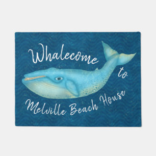 Strand-Haus-Blauwal SeeWhalecome   Gewohnheit Fußmatte