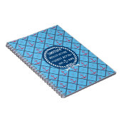 Strand-Haus-Gast-Haus-Türkis-Blau Notizblock (Rechte Seite)