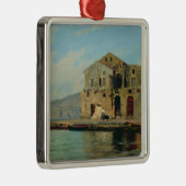 Strand-Haus in Sorrent Silbernes Ornament (Rechts)