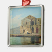 Strand-Haus in Sorrent Silbernes Ornament (Links)