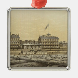 Strand-Haus, Meer geumgürtet, Monmouth Co, NJ Ornament Aus Metall