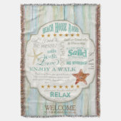 Strand-Haus ordnet die personalisierte Küste-Hütte Decke (Vorderseite Vertikal)