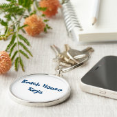 Strand-Haus-Schlüsselkette Schlüsselanhänger (Seite)