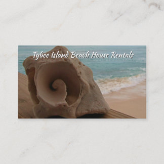 Strand-Hausmietseashell-Ozean Visitenkarte