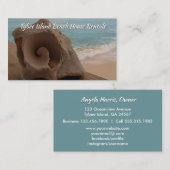 Strand-Hausmietseashell-Ozean Visitenkarte (Vorne/Hinten)