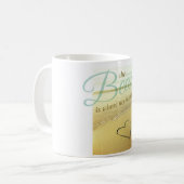 Strand-Herz-Tasse Kaffeetasse (Vorderseite Links)