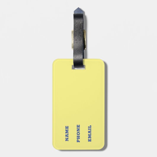 "STRAND, HIER KOMME ICH!" /Beach Szene Gepäckanhänger (Rückseite vertikal)