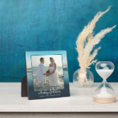 Strand Hintergrund Gerahmte Hochzeit Foto Plaque Fotoplatte (InSitu)
