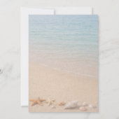 Strand Hochzeit am Meer Einladung (Rückseite)