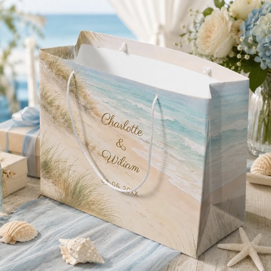 Strand Hochzeit am Meer Große Geschenktüte