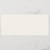 Strand Hochzeit Blue Ocean Coastal Thema Menükarte (Rückseite)