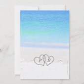 Strand-Hochzeit Einladung (Rückseite)